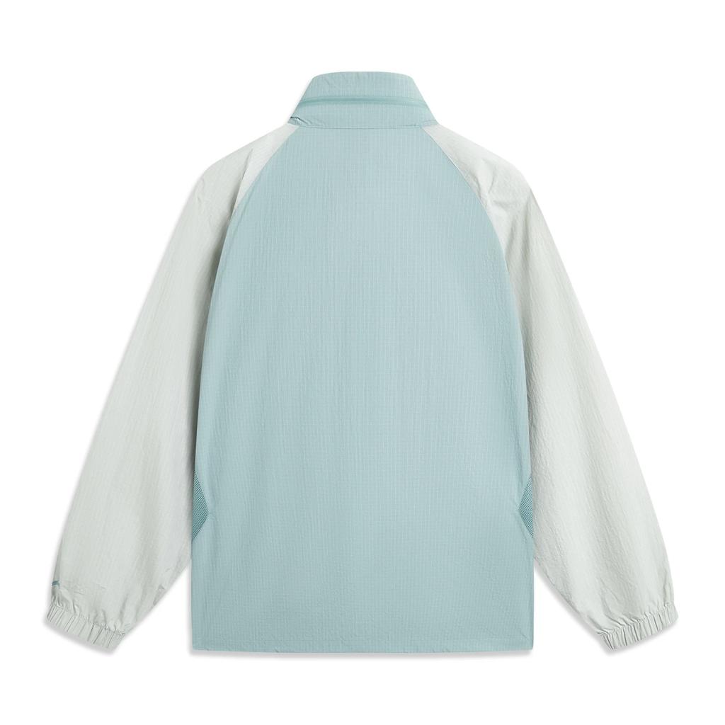 Li Ning CF Color Block Zipper Stand Collar Versatile Casual Loose Sports Windbreaker Men Outerwear AFDV351-4