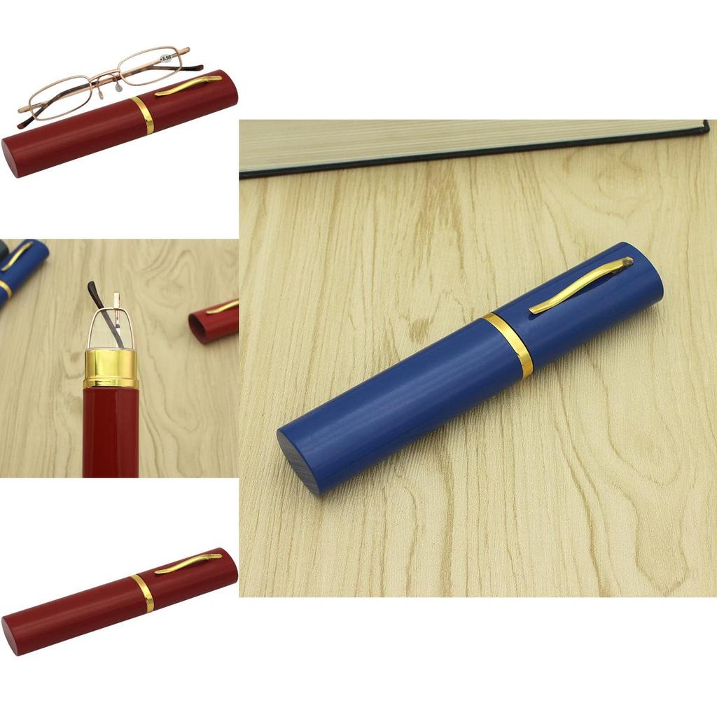 Portable Aluminum Reading Glasses With Storage Box Closure For Daily Carry