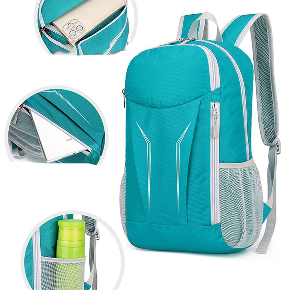 Foldable Mountaineering Backpack Nylon Traveling Daypack Portable Cycling Backpack  Women