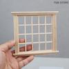 Square Window Frame 20 Pane Windows Model Dollhouse 1:12 Dolls House Mini Furniture Accessories