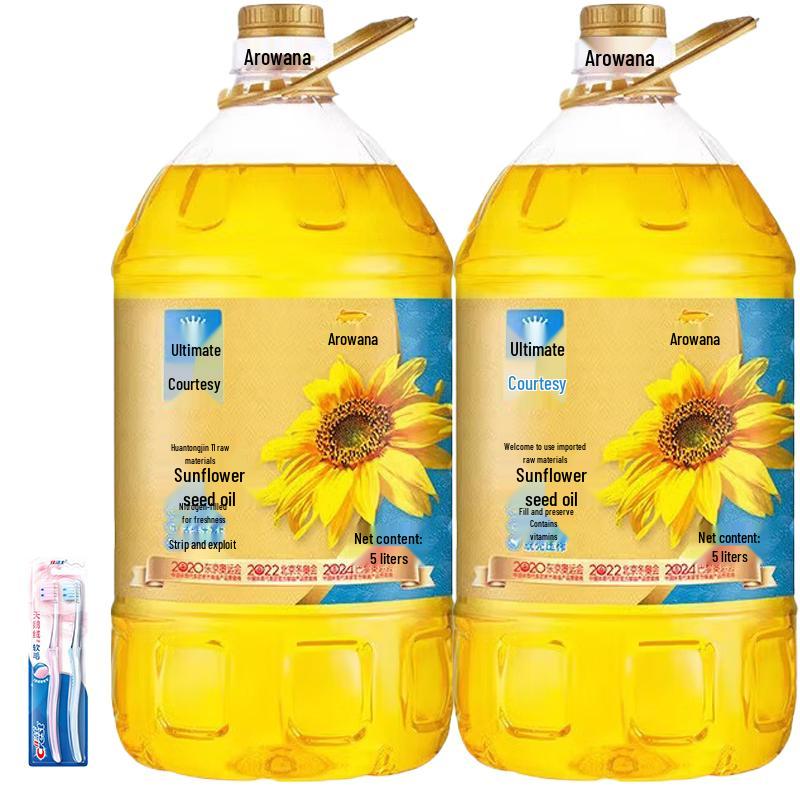 

Набор зубных щеток Crest Velvet Gum Care, 2 шт. и Подсолнечное масло премиум-класса Arowana, 2x5 л
