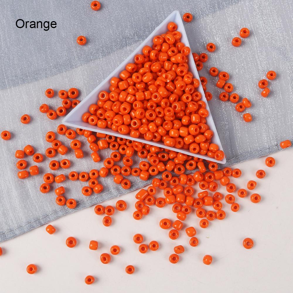 2/3/4 Mm Solid Color Glass Rice Beads Beaded Diy Handmade Necklace Bracelet Beaded Loose Beads Jewelry Accessories Material