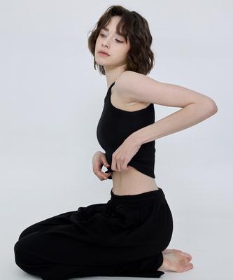 Debiweeo Pigment Halter Sleeveless Devi-Ts0049-Black