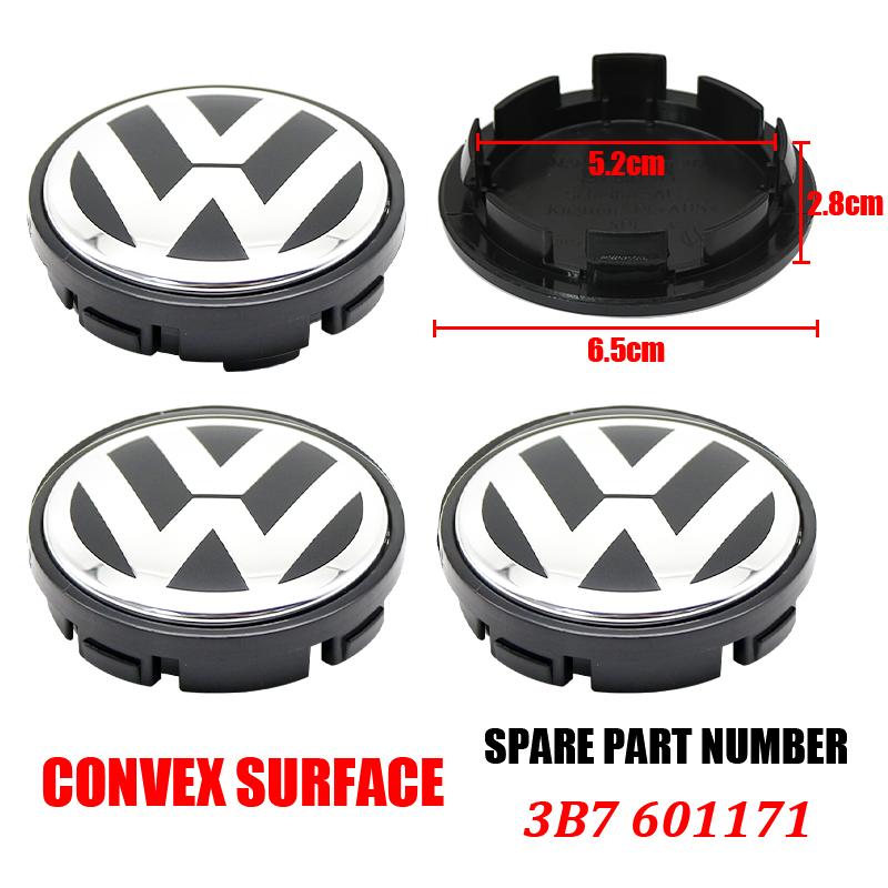 hijk1 4pcs VW Wheel Center Hub Caps 56mm 65mm 70mm Wheel Cover For Touran Golf 4 5 6 7 Polo Passat B5 B6 B7 CC 3D Premium Plus Pro Kit