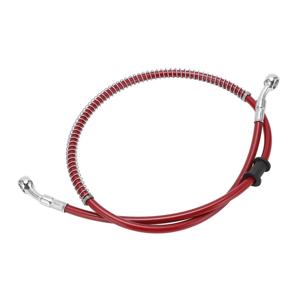 90cm35.4in Motorrad Bremsleitung Rot Stahl PVC Tragbar Universell Motorradzubehör