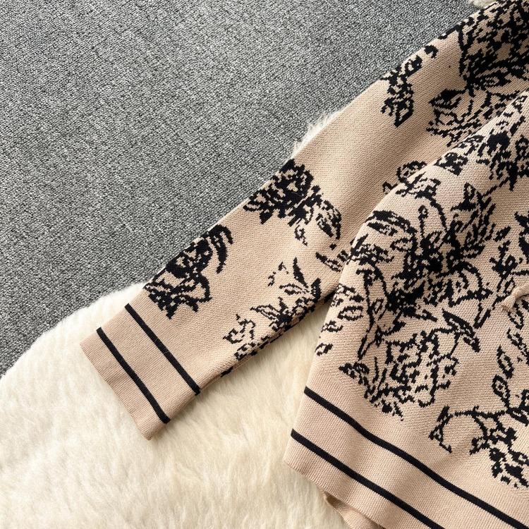 Damen Premium Print Kapuzenpullover Hohe Taille Weite Beinhosen Lässige Sport Strickwaren Zweiteiliges Set Mode Altersreduzierend