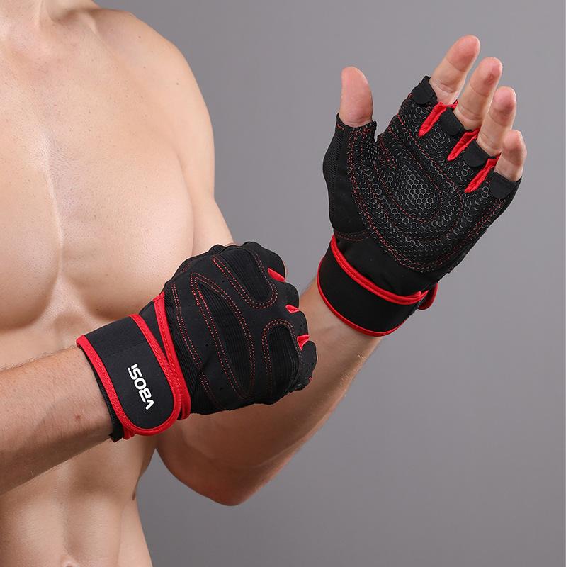 

Half Finger Gloves Weightlifting Dumbbell Sports Fitness Protection Mountaineering Protective Gear Outdoor Cycling Gloves S