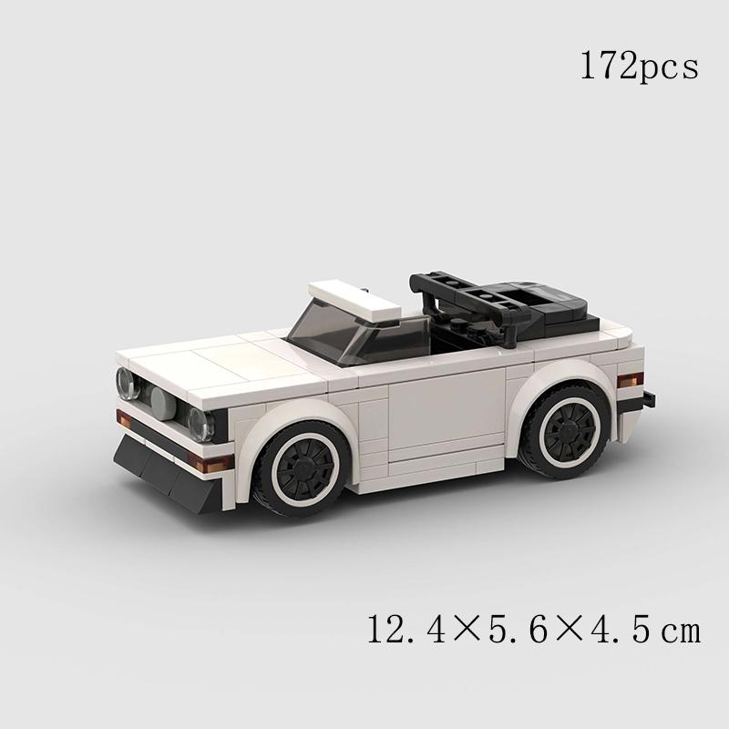 MOC Classical Speed Old Car City Super Racer Model Building Blocks Technical Sports Racing Vehicle Bricks Christmas gift Kid Toy