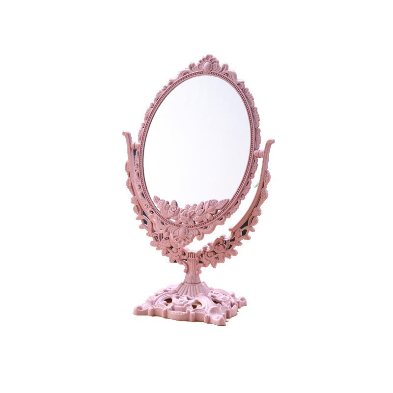 European Style Desktop Makeup Mirror Double Sided Beauty Vanity Mirror Household Vanity Mirror