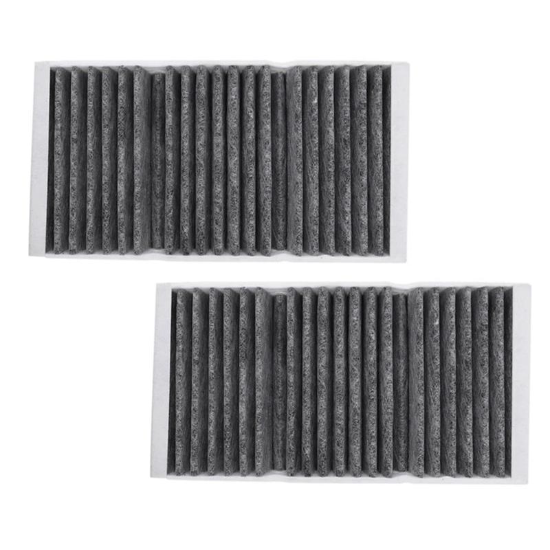 2Pcs Car Cabin Air Filter A1668300318 A1668307201 For Mercedes Benz X166 W166 GLE Coupe M-CLASS Spare Parts Accessories серый