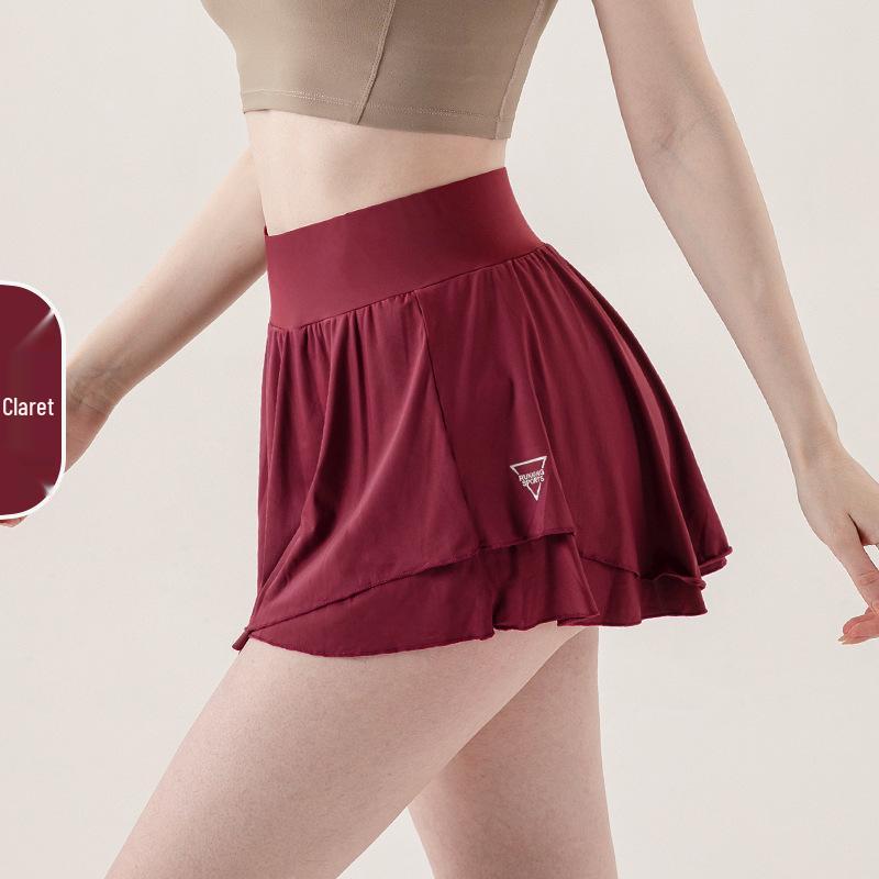 Damen Schnelltrocknender Sportrock: Anti-Exposition Tennis-, Badminton-, Lauf-, Yoga-Skort