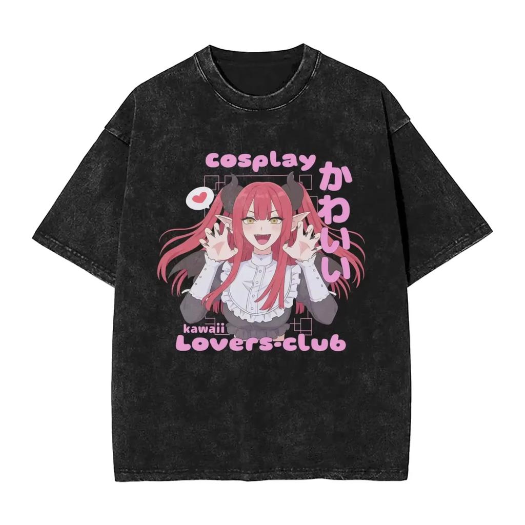 Unisex Retro Street‑Hip‑hop Anime T‑shirt Printed with Marin Kitagawa Patterns from My Dress‑Up Darling T-shirt