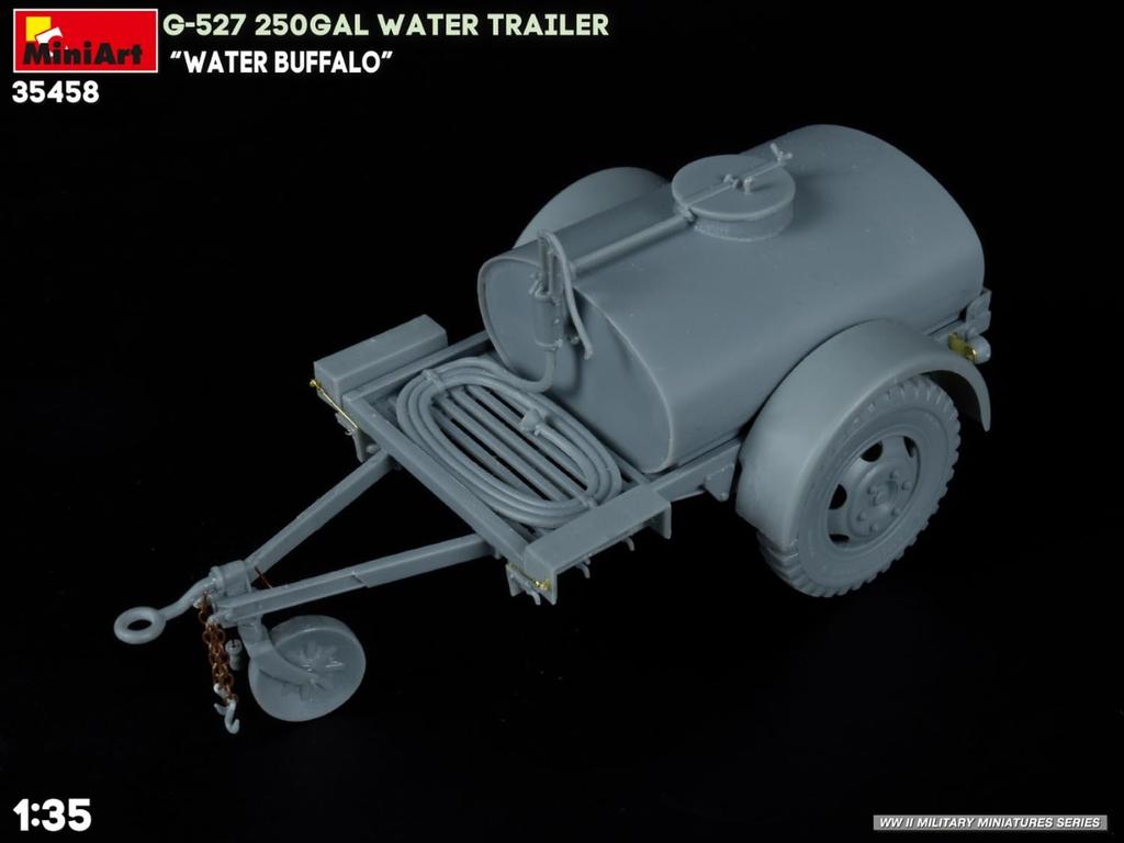 MiniArt 250 Gallon Water Trailer Plastic Model Kit MA35458 1/35 G-527 "Water Buffalo"