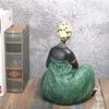 African Women Sculptures Exotic Tribal Lady Figurines Statue Collectible Art Crafts Desktop Ornament Home Office Decors