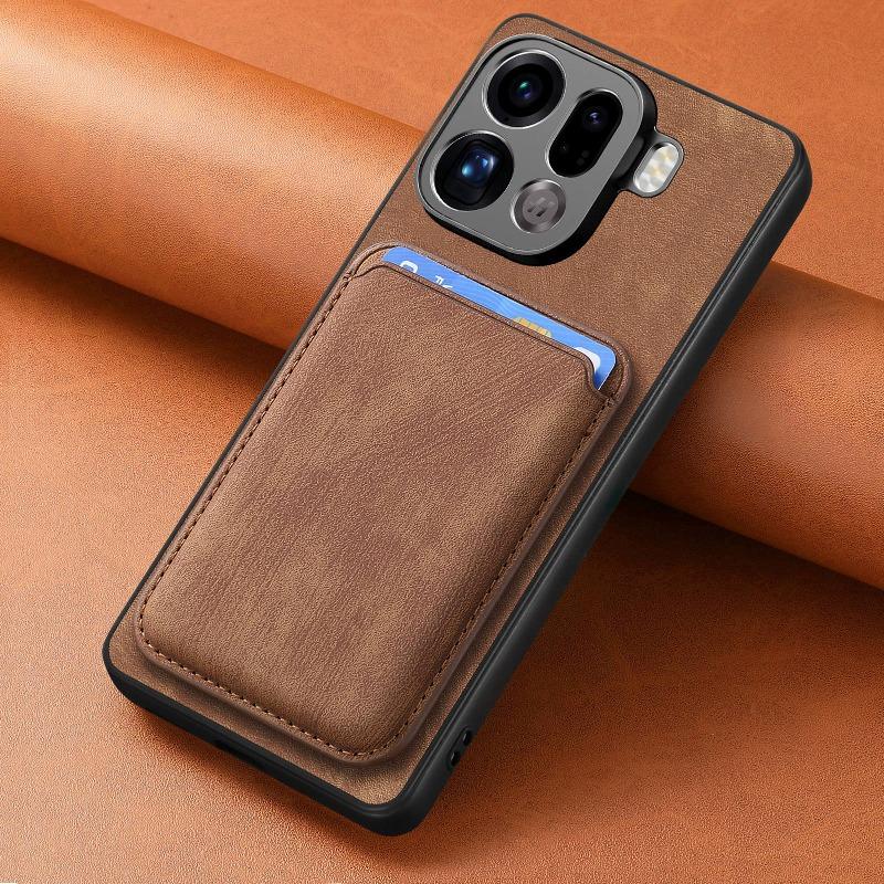 For  Detachable 2 in 1 Leather Case for Find X9 Pro X 9 Magnetic Wallet Card Pocket Cover for OPPO Find X9pro Shell