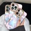 Phone Case: 2D Flat Lambskin Suitable for iPhone 18 17 16 15 14 13 Pro Protective Case, Puffy Stars, Christmas and Halloween Gifts
