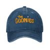 The Goonies Logo Unisex Women Baseball Cap  Distressed Denim Washed Hats Cap Vintage Outdoor Running Golf  Adjustable Fit Sun Cap