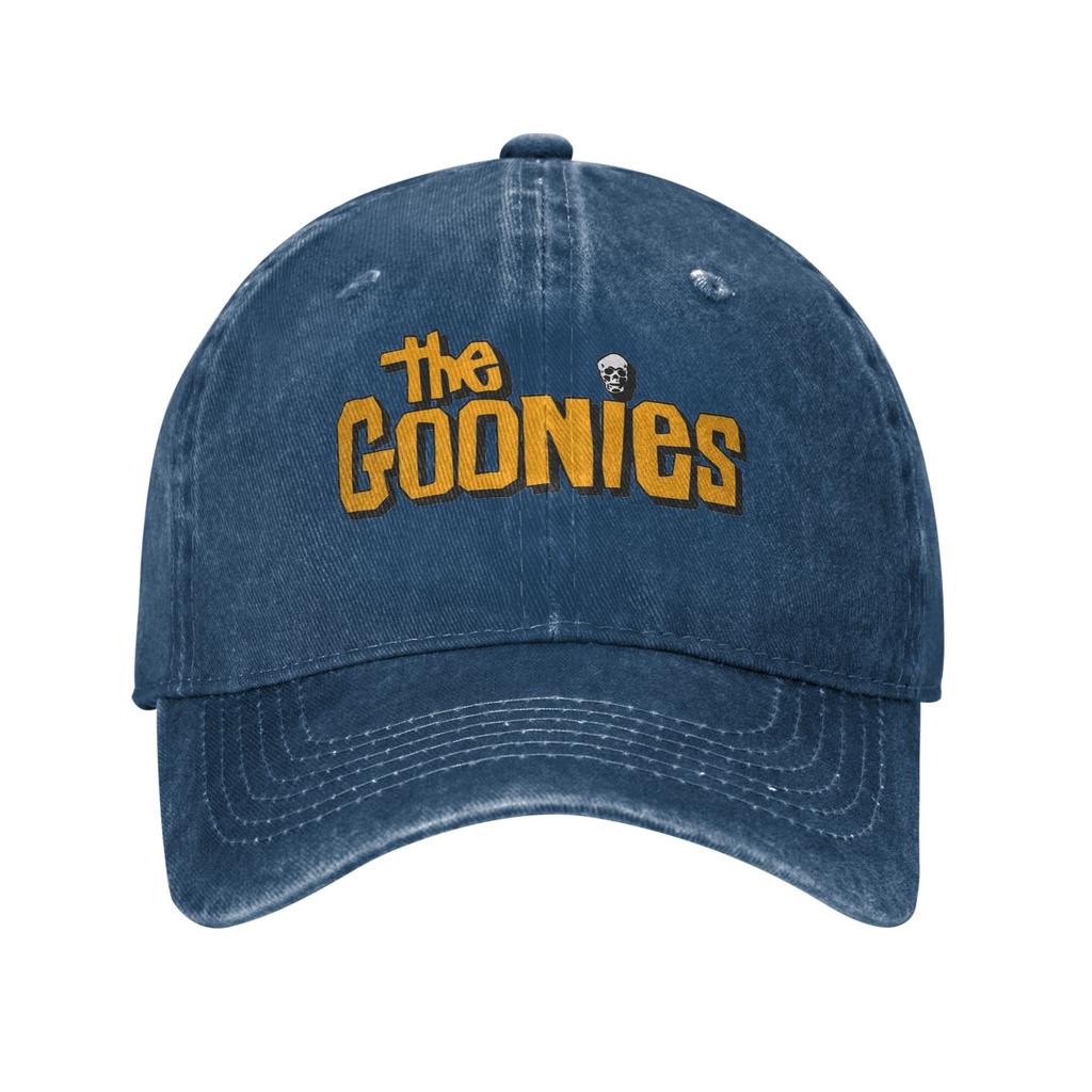 The Goonies Logo Unisex Women Baseball Cap  Distressed Denim Washed Hats Cap Vintage Outdoor Running Golf  Adjustable Fit Sun Cap