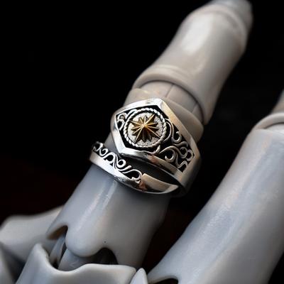 Retro “Helios” Sun God Adjustable Open Ring For Men Women Silver-plated Copper Punk Gothic Edgy  Accessories Cool Gift