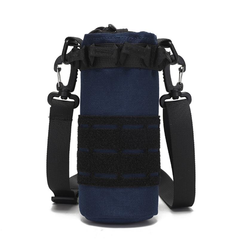 Tactically Water Bottle Holder Nylon Water Bottle Carriers Bag Drink Holder Outdoor Drawstring Water Bottle Pouches королевский синий