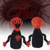 Gruseliges Horror-Spiel Plüschtier Der Gekochte Dunkler Stil Stoffpuppe Rot Schwarz