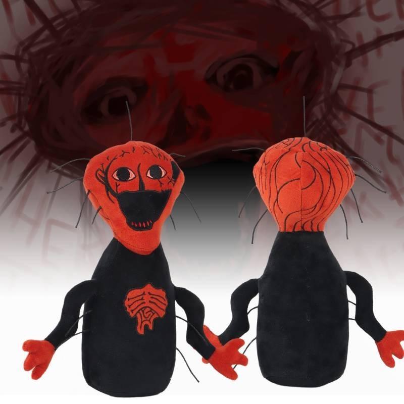 Gruseliges Horror-Spiel Plüschtier Der Gekochte Dunkler Stil Stoffpuppe Rot Schwarz