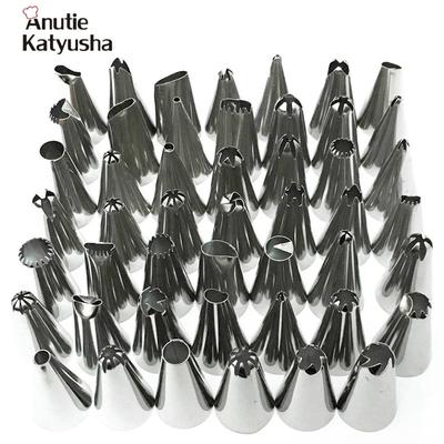 48 pezzi/set punte per glassa in acciaio inox fai da te rose fiori tulipano ugello strumento di decorazione per torte