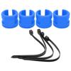 4pcs set Bike Front Rear Fork AntiCollision Rubber     Guard Chain Sticker(Black )