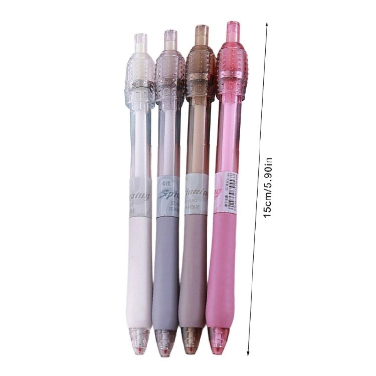 MultiPurpose Twist Ballpoint Pen Set 4PCS Black Ink Clicks Pen For Students Professionals Daily Use School Essentials