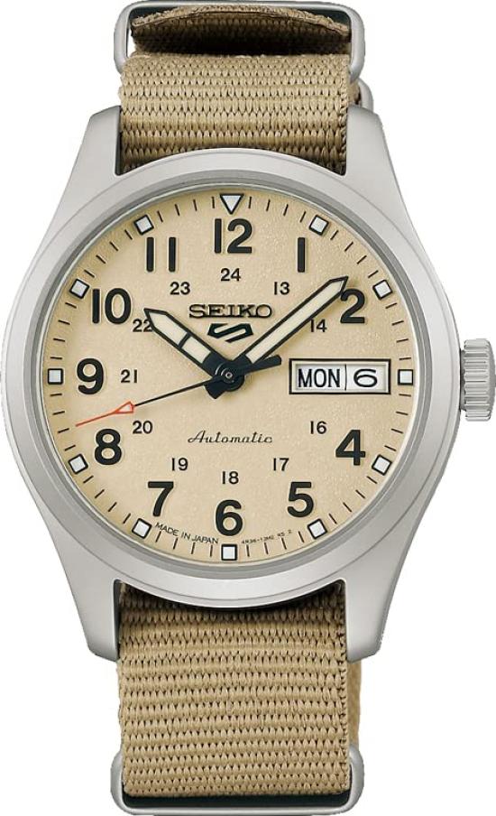 [Five Sports] Wristwatch FIELD Mid Size "SportsSuits Style" Automatic (with Manual Winding) SBSA199 Men's Khaki