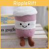 Keychain Cute Plush Cartoon Coffee Cup Pendant For Bag Decor And Girls Gift