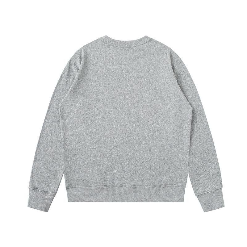 Kreuz Liebe Bestickter Buchstabe A Baumwoll-Sweatshirt - Unisex Lässig Lockerer Schnitt für Frühling & Herbst