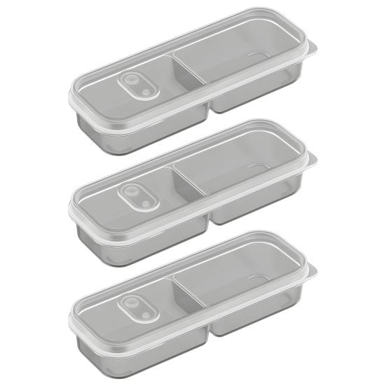 1/3/6Pcs Food Fruit Storage Box Multiple Compartments BPA Free Transparent Design Portable Refrigerator Freezer Organizer