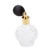 Vintage Carved Short Spray Glass Empty Refillable Crystal Perfume Bottle with Spray Atomizer 100ml Home Decorative Bottle