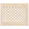Cabinet Doors 2 Pcs Grid Design 49.5 X 39.5 Cm Solid Pine Wood