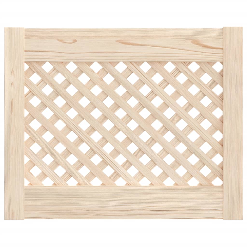 Cabinet Doors 2 Pcs Grid Design 49.5 X 39.5 Cm Solid Pine Wood