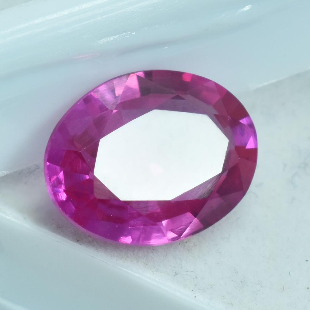 Natural Pink Sapphire Loose Gemstone 5.45 ct Oval Shape September Birthstone for Gem Collections