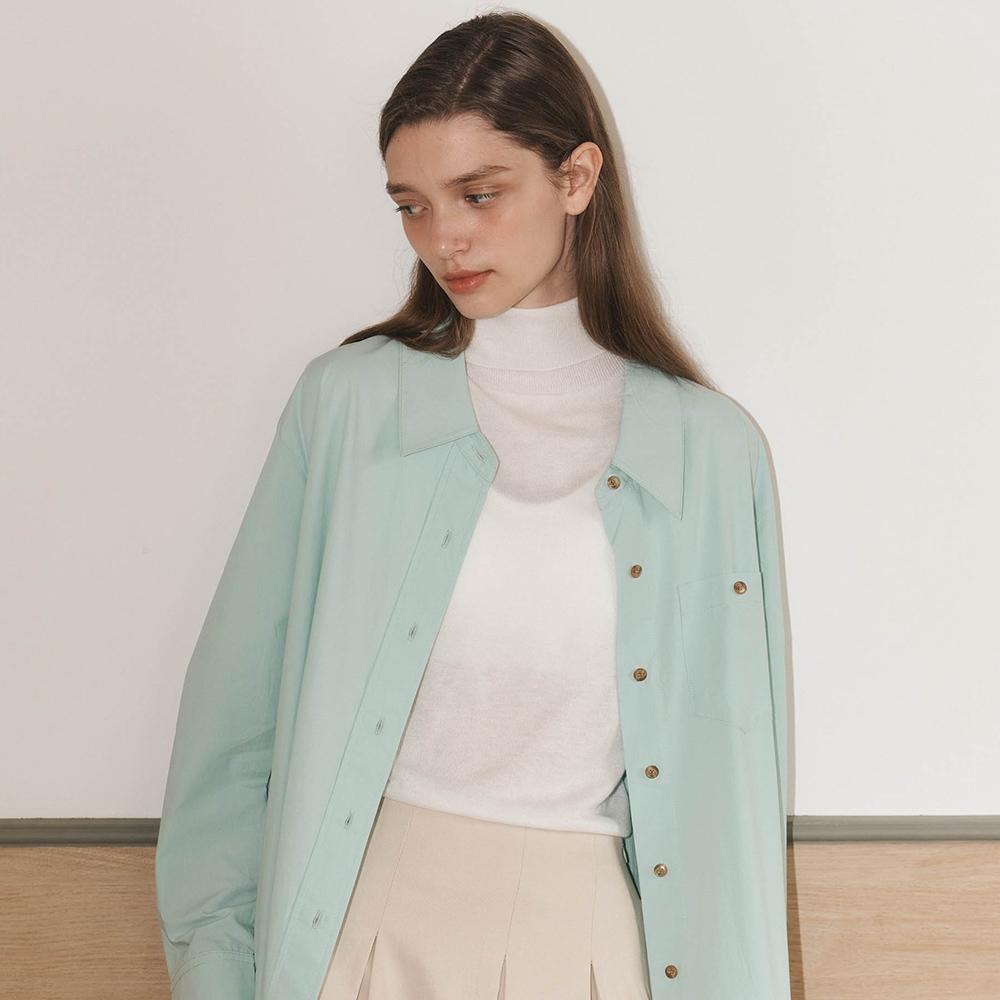 WEDNESDAY DELIGHT Wd_Classic High-Neck Wool Sweater_White