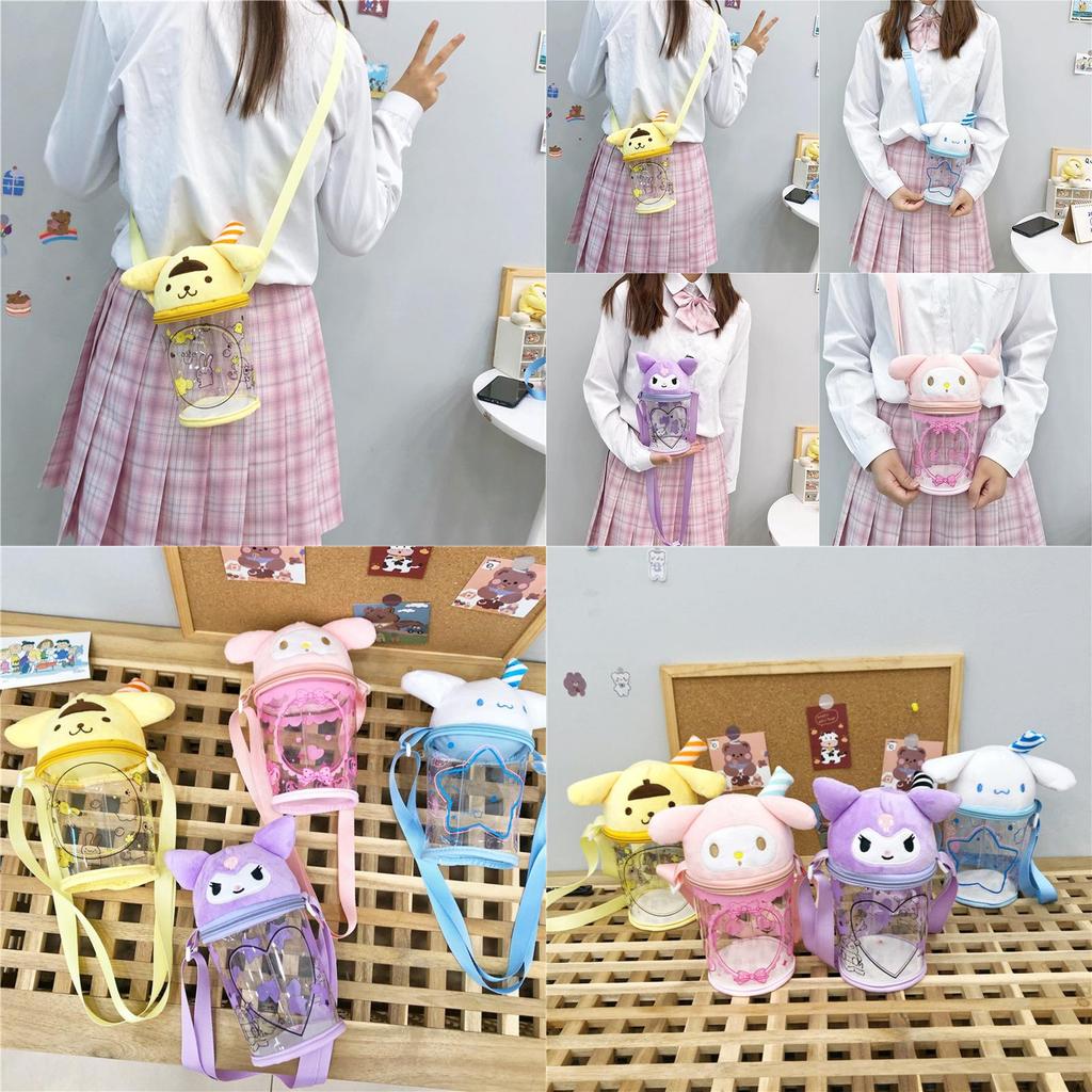 Kuromi Transparent Messenger Bag With Wide Shoulder Strap Cute And Sturdy Design For Stadiums