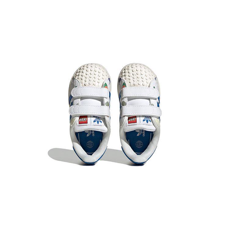 adidas LEGO x Superstar CF I Bricks And Figurine - White Royal Blue Baby Sneakers Footwear-White Clear-White IF2199