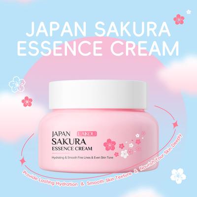 Japan Sakura Essence Cream Cherry Blossom Facial Cream Moisturizing Improving Dryness & Roughness  60g