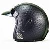 PU Leather Half Face Helmet Retro Style DOT Approved Motorcycle E-Bike Men Women