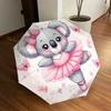 1pc Koala Ballerina In Pink Tutu Umbrella with Plastic Handle,Suitable for All Seasons Home Travel Outdoor UmbrellaDD067