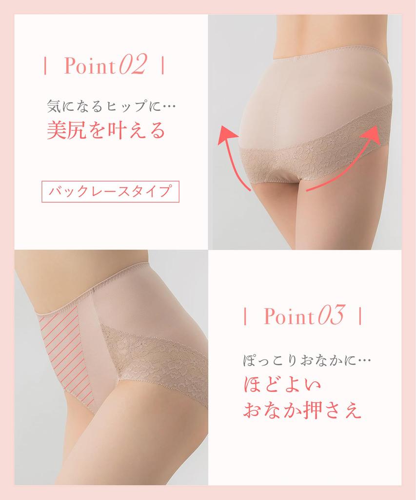 Cinnamon Size Tummy Moderate Cotton Blend Material Deep Can Be Worn Alone Wing/Wacoal Women's Pants, KJ4210, Brown, M, Shapewear, Buttocks, Control,