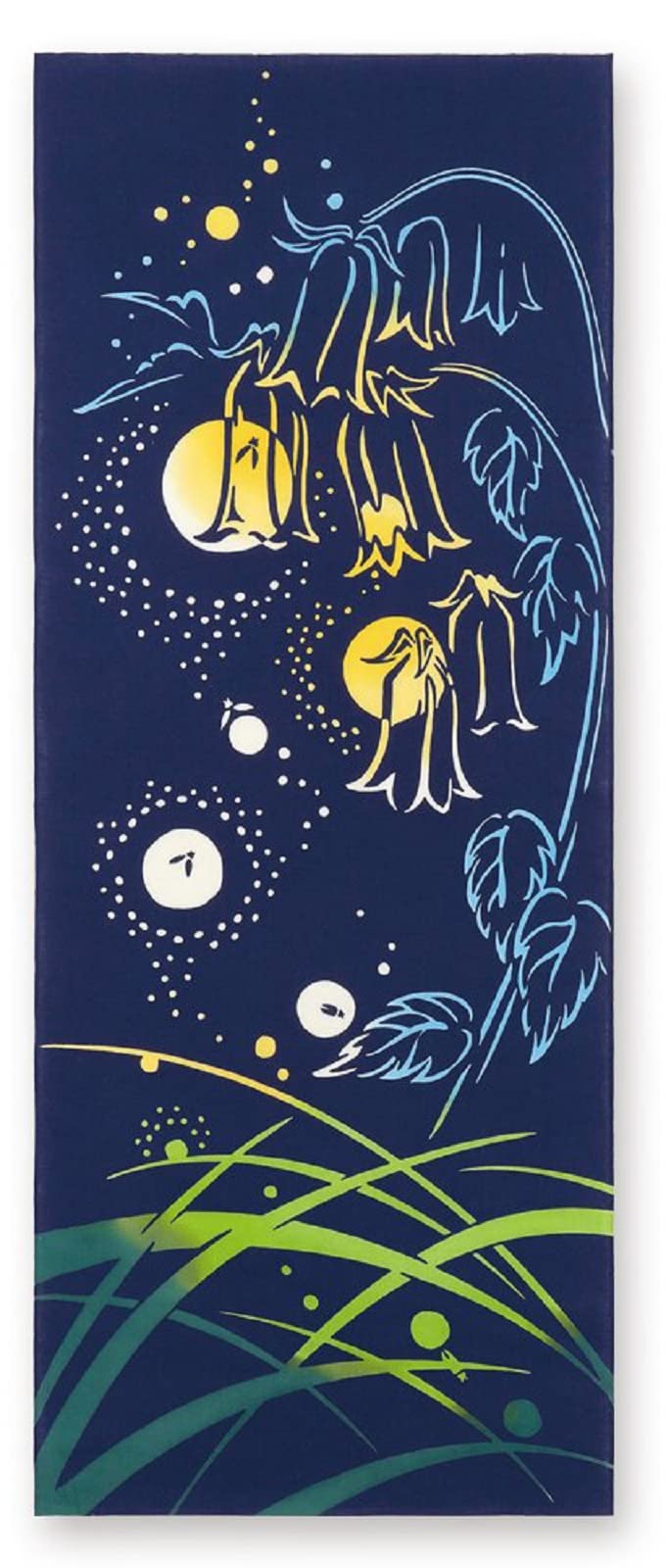 

Miyamoto Kenema Tenugui Hand 35 x 50187 Hota-Toori (Fluorescent Light) Towel, Navy, Approx. 90cm,