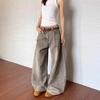 High Waist Straight Jeans Damen Locker Lässig Denim Hose Tägliche Straßenhose