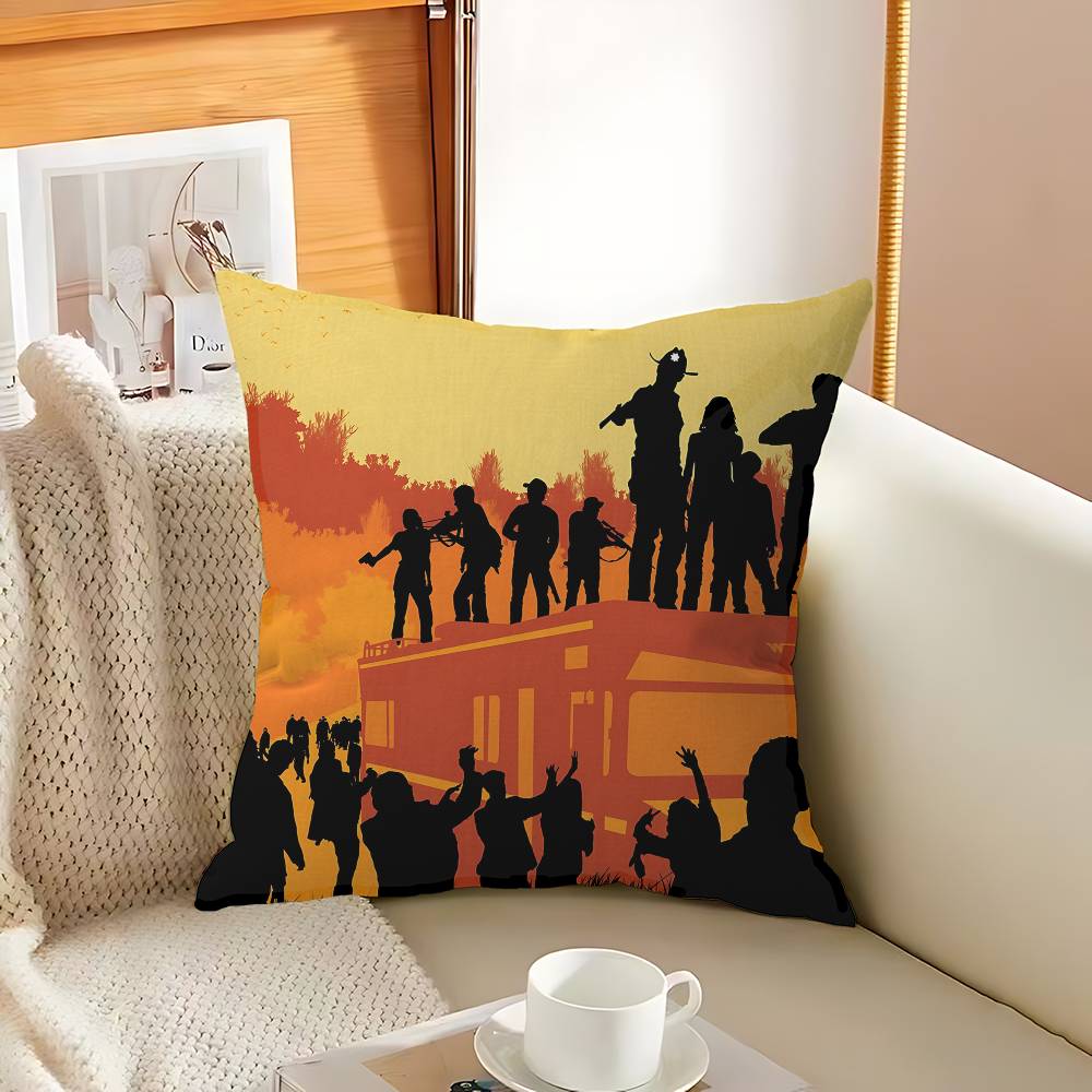 Classic Movie T-the W-walking D-dead Decorative Room Aesthetics Pillow Case Home Decor Bedroom Sofa Bed Couch Pillow Cover