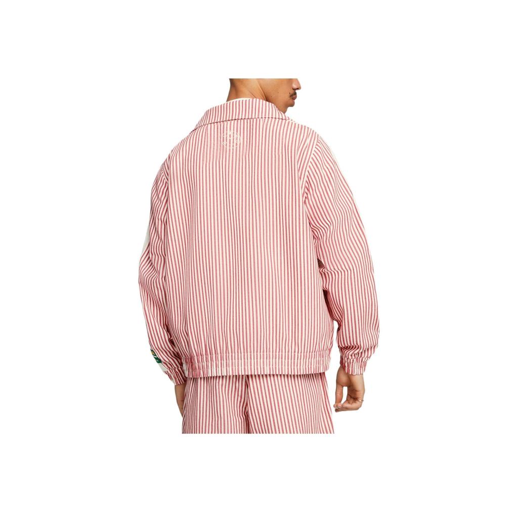 Puma Loose Fit Striped Zip-Up Jacket Men Outerwear Multicolor 620884-21