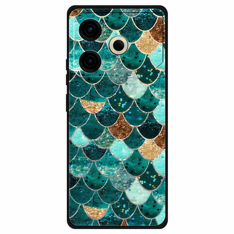 For Tecno Pova 6 Neo Case Silicone Soft Flower Space Fashion Cover For Tecno Phantom X2 Pro Cases Landscape Paint Covers Cute