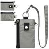 GPT Card Mini Pass and Small Neck Wallet with Coin Light Gray [Suitcase Company] Skimming-Resistant Wallet, Case, Wallet, Case, Pouch, Men's Women's,